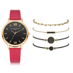 Kit montre femme avec 4 bracelets